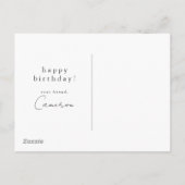 ハイウェイ１　|　カーメル カリフォルニア | 誕生日おめでとう ポストカード (裏面)