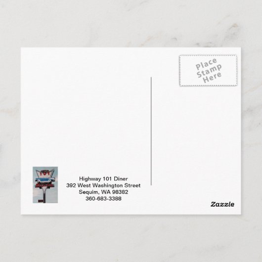 ハイウェイ101ダイナー ポストカード (裏面)