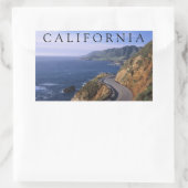 ハイウェイ1 | カーメル カリフォルニア 長方形シール (バッグ)
