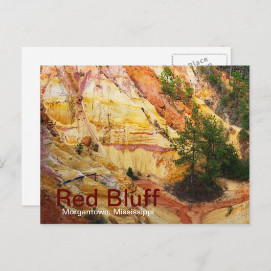 ハイウェイ587の赤いブラフ ポストカード (正面/裏面)