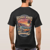 ハイウェイ ノマド バンライフ Tシャツ (裏面)