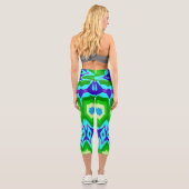 ハイウェストのカプリス、トレンディー数々のカラーデザイン カプリレギンス (裏面)