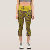 ハイウェストのヨガカプリス カプリレギンス (正面)