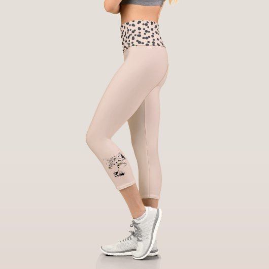 ハイウェスト魅力的な猫アスレチック – AM カプリレギンス (左)