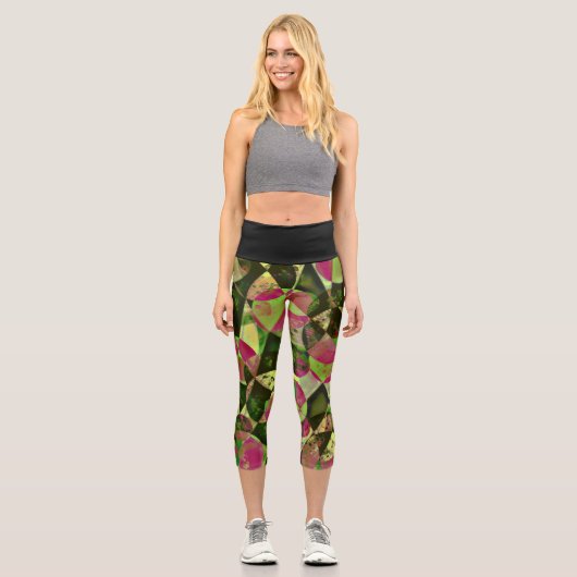 ハイウェストYoga Capris、XS (0-2) カプリレギンス (正面)