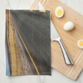 ハイウェーの景色 キッチンタオル (四つ折り)