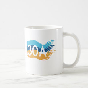 ハイウェー30Aフロリダのビーチのあと波 コーヒーマグカップ