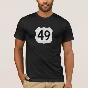 ハイウェー49のルートの印 Tシャツ