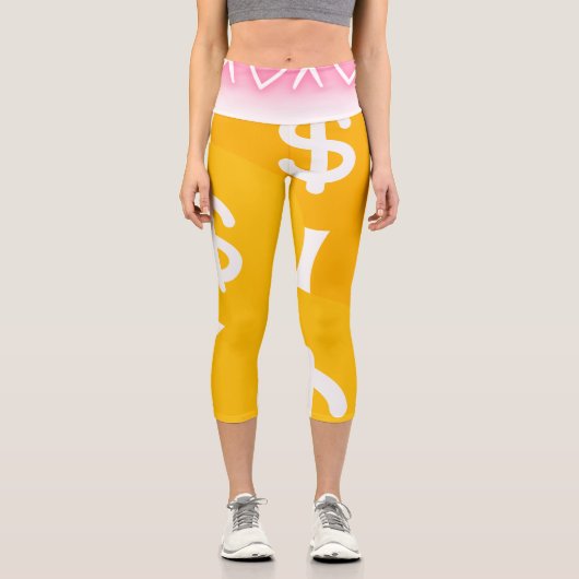 ハイウエスト カプリレギンス (正面)