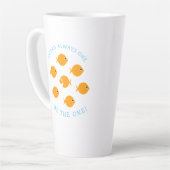 ハイエイチエバーかわいい漫画の金魚先生ことわざ カフェラテマグ (左アングル)