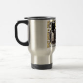 ハイエナと戦う恐れを知らないハチミアナグマ トラベルマグ (左)