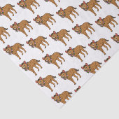 ハイエナと花の漫画イラストレーション 薄葉紙 (詳細)