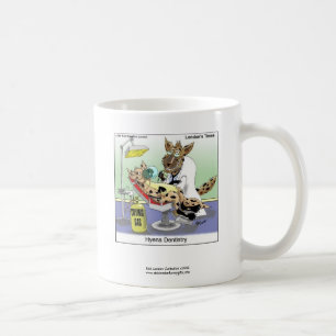 ハイエナの歯科医カートゥーン おもしろい 高品質 コーヒーマグ コーヒーマグカップ