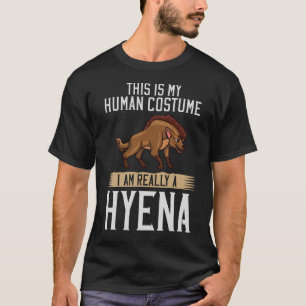 ハイエナの衣装でハイエナドン·ハイエナス動物を贈る Tシャツ
