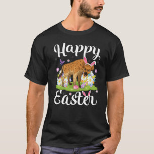 ハイエナイースターエッグ狩りフローラハイエナイースターサンダ Tシャツ