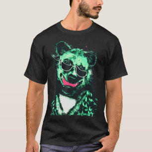 ハイエナカッコいいグリーンハイエナ Tシャツ