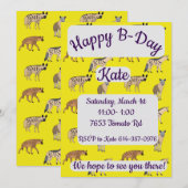 ハイエナスハッピーバースデー 招待状 (正面/裏面)