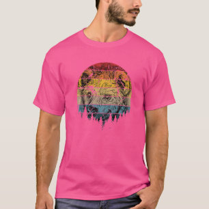 ハイエナチョーチョーボーイズガールズヴィンテージレトロ Tシャツ