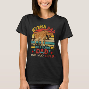 ハイエナパパ定義クール多く可愛いハイエナサングラ Tシャツ