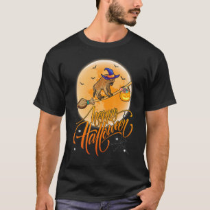 ハイエナライドウィッチショットガンムーンヴィンテージハイエナハロー Tシャツ