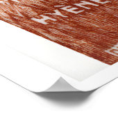 ハイエナ切手のプリント ヴィンテージ モーリタニアの壁 ポスター (角)