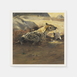 ハイエナ (ウィルヘルム・キューネルト画) スタンダードカクテルナプキン