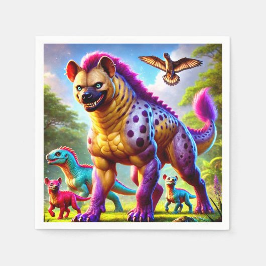 ハイエナ スタンダードカクテルナプキン (正面)