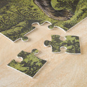 ハイエナ(ハイエナ)、狼と犬 ジグソーパズル (側面)