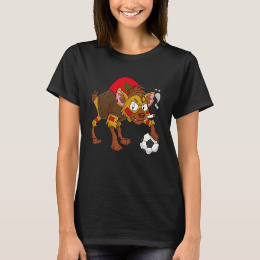ハイエナ・ファン・モロッコ・プルオーバー・パーカー Tシャツ (正面)