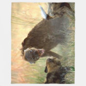 ハイエナ フリースブランケット (正面)