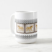 ハイエナ-モザイク コーヒーマグカップ (正面左)