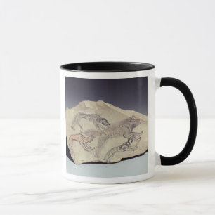 ハイエナ(limestonを追跡している犬を描写するOstracon マグカップ