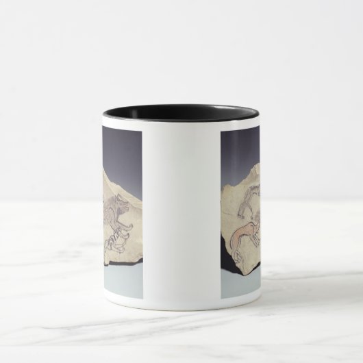 ハイエナ(limestonを追跡している犬を描写するOstracon マグカップ (中央)