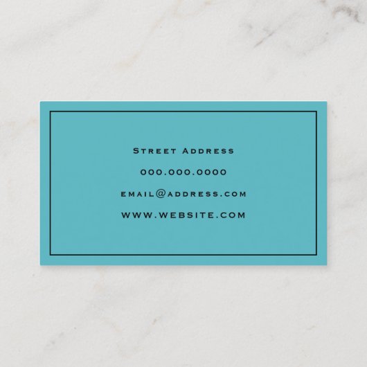 ハイエンドスタイルのクインスパイアリーニング 名刺 (裏面)