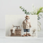 ハイエンドベビーボーイ & アトリエ 誕生日1周年 招待状 (スタンド正面)