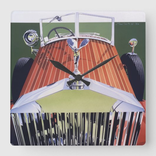 ハイエンド スクエア壁時計 (正面)