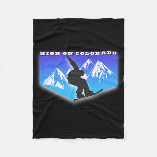 ハイオンコロラドスノーボードマウンテンスノーボードW フリースブランケット (正面)