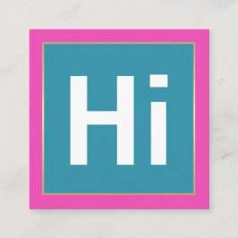 ハイカはっきりしたラー|名刺 スクエア名刺