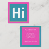 ハイカはっきりしたラー|名刺 スクエア名刺 (正面/裏面)