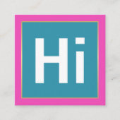 ハイカはっきりしたラー|名刺 スクエア名刺 (正面)