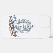 ハイカフェイン 社会的孤立 コーヒーマニア iPhoneケース (裏面横)