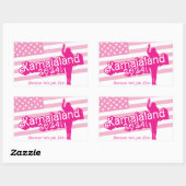 「ハイカマラ」 – 長方形ステッカー（タグラインA） 長方形シール (シート)