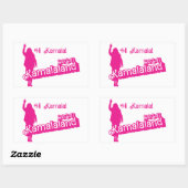 「ハイカマラ」 – 長方形ステッカー（タグラインB） 長方形シール (シート)