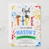 ハイカラフル5誕生日 招待状 (正面)