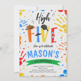ハイカラフル5誕生日 招待状