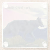 ハイカントリーウルフ ガラスコースター (裏面)