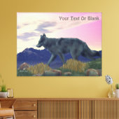 ハイカントリーウルフ キャンバスプリント (インサイチュ (リビング))