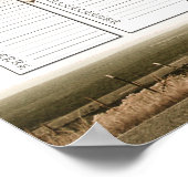 ハイカントリーファミリーパーペチュアルカレンダーカスタム ポスター (角)