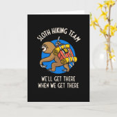 ハイカーおもしろいに対するスロッスハイキングチームのギフト カード (黄色い花)