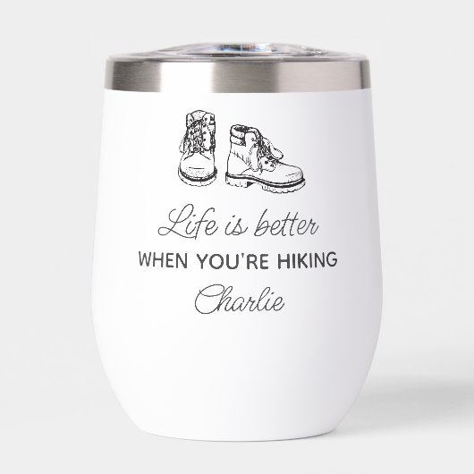 ハイカーおもしろいギフト、ハイキング引用文 パーソナライズされた (正面)